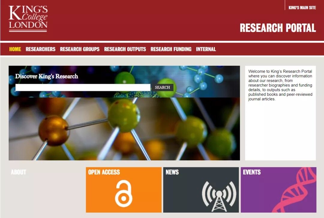 伦敦国王学院Research Portal