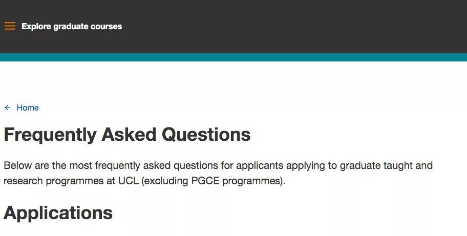UCL FAQ